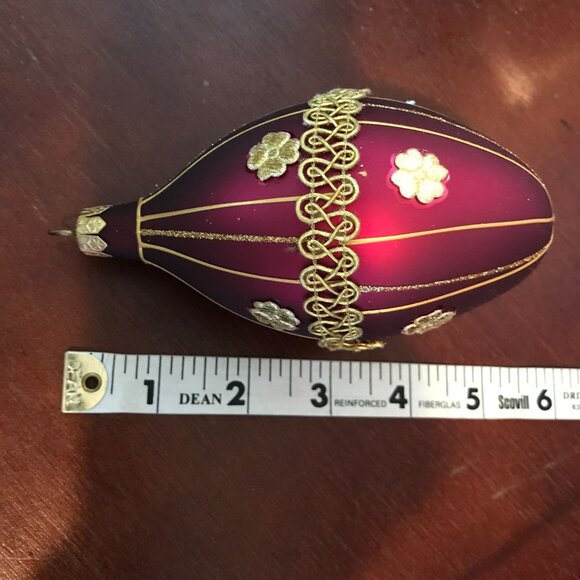 Handcrafted Christmas Glass Ornaments From Dillards 12 Total Pieces - Picture 2 of 7